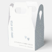 パミニマルステルエレガントデュスキーブルーハート結婚ズ フェイバーボックス (オープン)