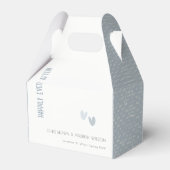 パミニマルステルエレガントデュスキーブルーハート結婚ズ フェイバーボックス (正面サイド)