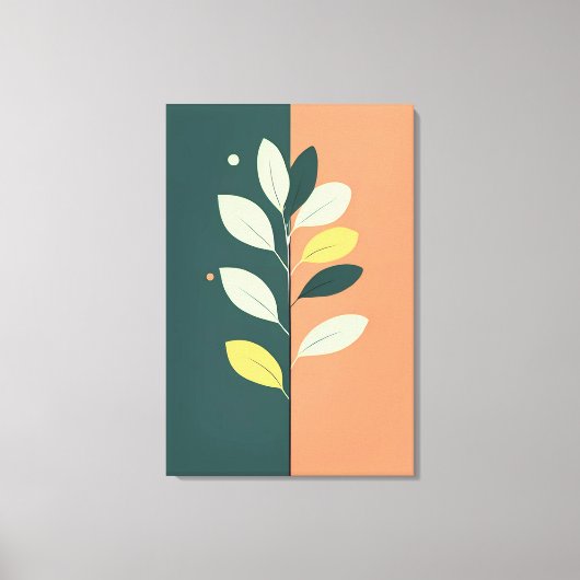 パミニマルステル離れスブランチキャンバスプリント キャンバスプリント (正面)