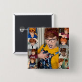 パミボタンの顔 缶バッジ (正面&裏面)