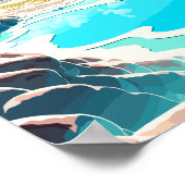 パムカレターキートラベルアートヴィンテージイラストレーション ポスター (角)