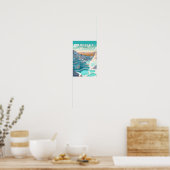 パムカレターキートラベルアートヴィンテージ ポスター (キッチン)