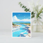 パムカレターキートラベルヴィンテージイラストレーション ポストカード (スタンド正面)