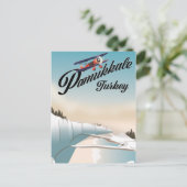 パムケールトルコ休暇のポスター。 ポストカード (スタンド正面)