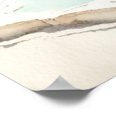 パムケールトルコ旅行風景 ポスター (角)