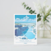 パムケールトルコ旅行 ポストカード (スタンド正面)