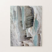 パムケールブルー&ホワイトプール – トルコ ジグソーパズル (縦)