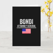 パム・ボンディ トランプ大統領の検事総長指名 カード (黄色い花)