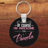 パメラもちろん私はパマ素晴らしメラだ キーホルダー (正面)