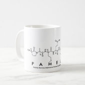 パメラペプチド名mug コーヒーマグカップ (正面左)