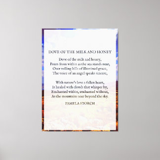 パメラ・ストルチによるミルクと蜂蜜の詩の鳩 キャンバスプリント