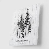 パモダンインツリーファームハウス スクエア壁時計 (傾斜)