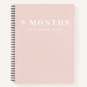 パモダンスエレガントステルのピンクの母ギフト ノートブック (正面)