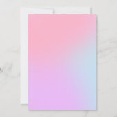 パモダンスエレガントテルグラデーションブライダルシャワー 招待状 (裏面)
