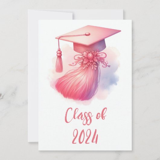 パモダンスエレガントテル卒業 招待状 (正面)