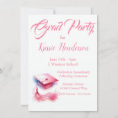 パモダンスエレガントテル卒業 招待状 (裏面)