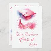 パモダンスエレガントテル卒業 案内状 (正面/裏面)