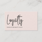 パモダンステルはっきりしたホワイト美しい ロイヤリティカード (正面)