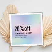 パモダンステルエレガントホワイト美しいクーポン 割引カード