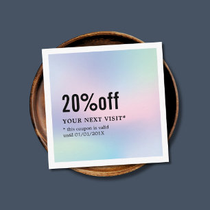 パモダンステルエレガントホワイト美しいクーポン 割引カード