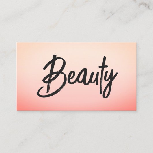 パモダンステルエレガントホワイト美しいヘアメイクアップ 名刺 (正面)