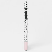 パモダンステルガーリーピンク名パーソナライズされた前 iPhoneケース (左側)