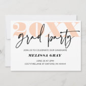 パモダンステルグラデーショングラードパーティの招待状 招待状 (正面)