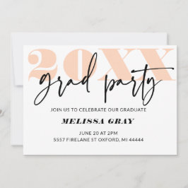 パモダンステルグラデーショングラードパーティの招待状 招待状