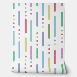 パモダンステルストライプとドット 壁紙