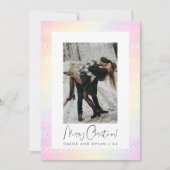 パモダンステルミニマルウェーブギロシェのカップル写真 シーズンカード (正面)