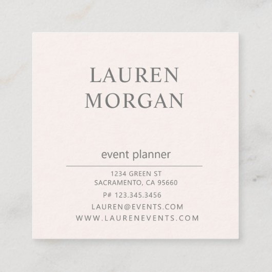 パモダンステル |スクエア名刺 スクエア名刺 (裏面)