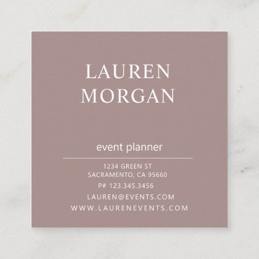 パモダンステル |スクエア名刺 スクエア名刺 (裏面)