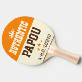 パモダンポグランドパギフトオレンジ文字 卓球ラケット (横)