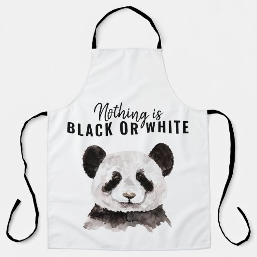 パモダンンおもしろいダ白黒引用文 エプロン (正面)