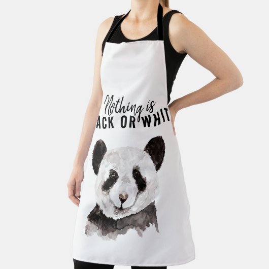 パモダンンおもしろいダ白黒引用文 エプロン (インサイチュ)