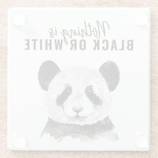 パモダンンおもしろいダ白黒引用文 ガラスコースター (裏面)