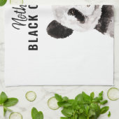 パモダンンおもしろいダ白黒引用文 キッチンタオル (折り畳み)