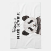 パモダンンおもしろいダ白黒引用文 キッチンタオル (縦)