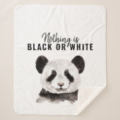 パモダンンおもしろいダ白黒引用文 シェルパブランケット (正面)