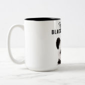 パモダンンおもしろいダ白黒引用文 ツートーンマグカップ (左)