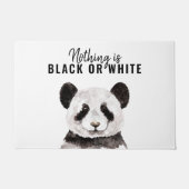 パモダンンおもしろいダ白黒引用文 ドアマット (正面)