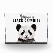 パモダンンおもしろいダ白黒引用文 フォトブロック (正面)