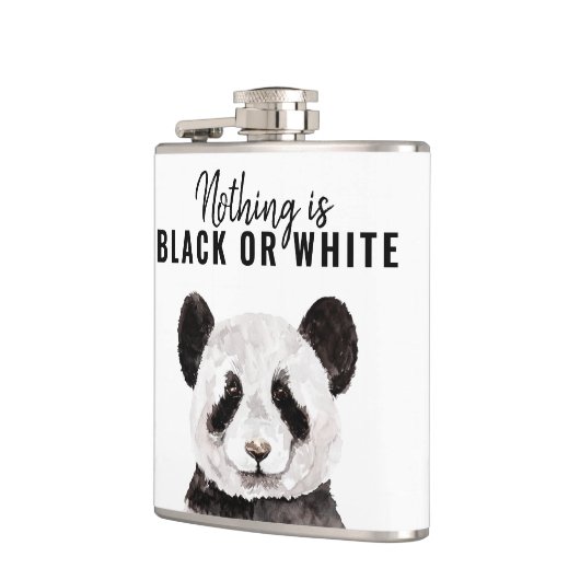 パモダンンおもしろいダ白黒引用文 フラスク (左)