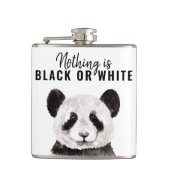 パモダンンおもしろいダ白黒引用文 フラスク (正面)