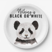 パモダンンおもしろいダ白黒引用文 ペーパープレート (正面)