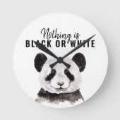 パモダンンおもしろいダ白黒引用文 ラウンド壁時計 (正面)