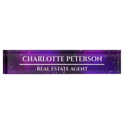 パモダンープル銀河系実在エステートエージェント  デスクネームプレート (正面)
