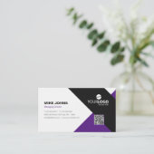 パモダンープ企業のル&プロフェッショナルブラック 名刺 (スタンド正面)