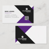 パモダンープ企業のル&プロフェッショナルブラック 名刺 (正面/裏面)