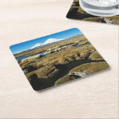 パヤカラス火山 スクエアペーパーコースター (アングル)